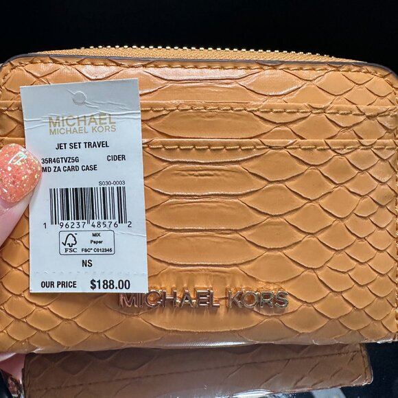 Michael Kors Jet Set Travel Zip Around Card Case Wallet - NWT - Picture 7 of 7